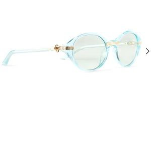 Casablanca Cannes gold and light green sunglasses new with box